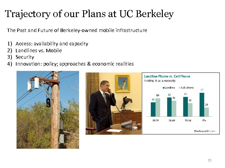 Trajectory of our Plans at UC Berkeley The Past and Future of Berkeley-owned mobile