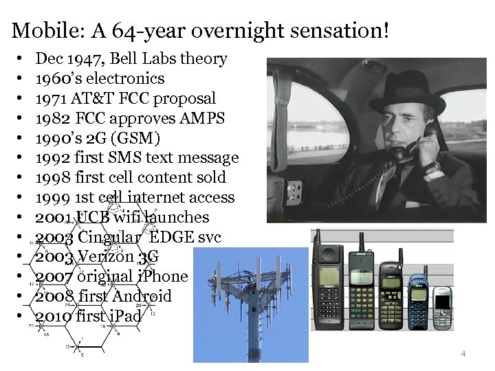 Mobile: A 64 -year overnight sensation! • • • • Dec 1947, Bell Labs