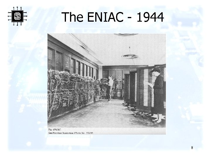The ENIAC - 1944 8 