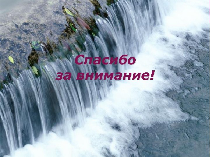 Спасибо за внимание! 