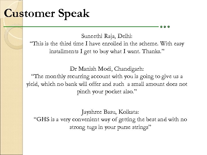 Customer Speak Suneethi Raja, Delhi: “This is the third time I have enrolled in