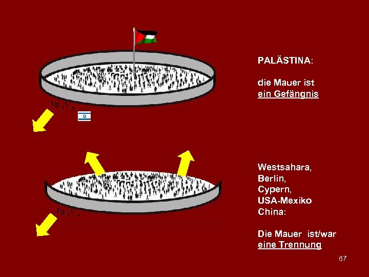 PALÄSTINA: die Mauer ist ein Gefängnis Westsahara, Berlin, Cypern, USA-Mexiko China: Die Mauer ist/war