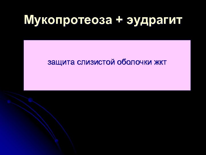 Мукопротеоза + эудрагит защита слизистой оболочки жкт 