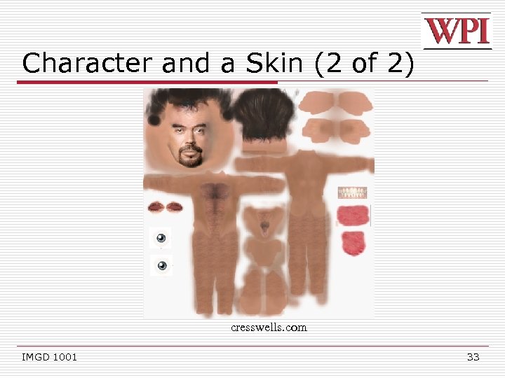 Character and a Skin (2 of 2) cresswells. com IMGD 1001 33 