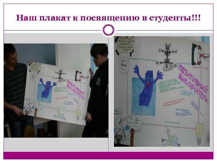 Наш плакат к посвящению в студенты!!! 