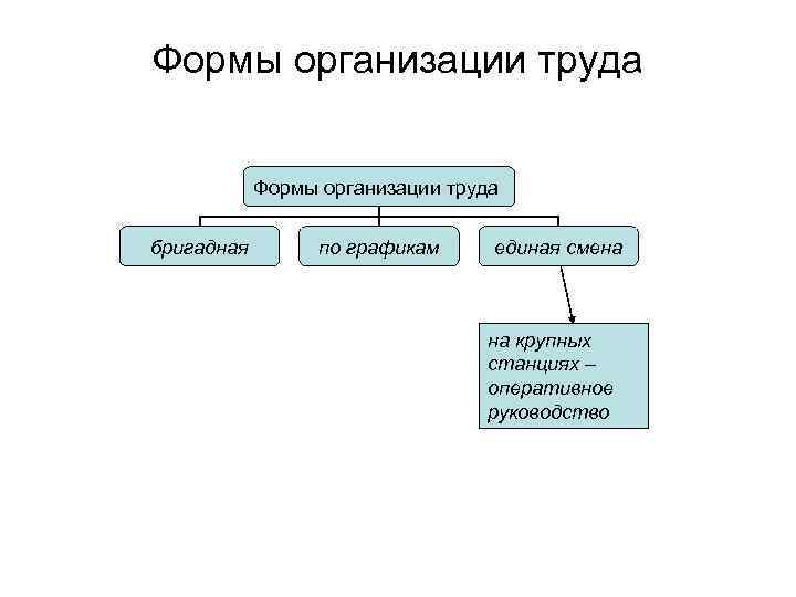 Формы организации труда