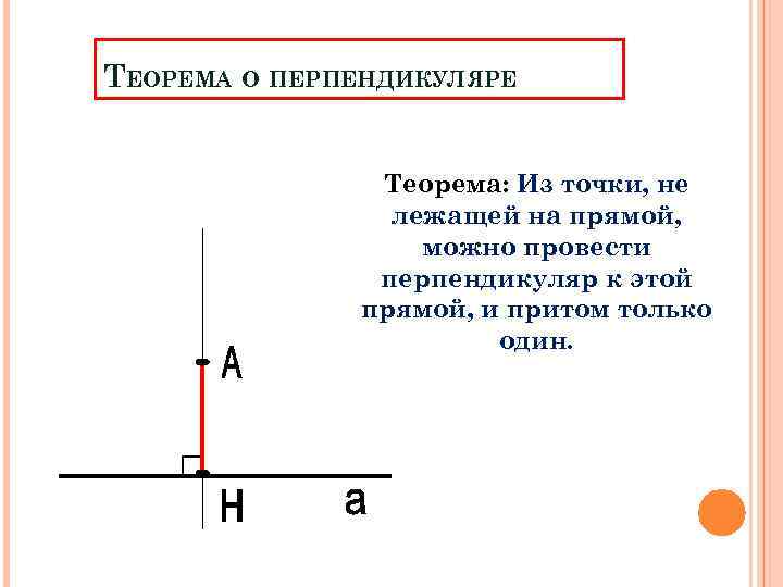 Какой отрезок называется перпендикуляром проведенным из данной. Теорема о перпендикуляре к прямой. Теорема о перпендикуляре проведенном из данной точки к данной прямой. Построение перпендикуляра. Строение перпендикуляра.