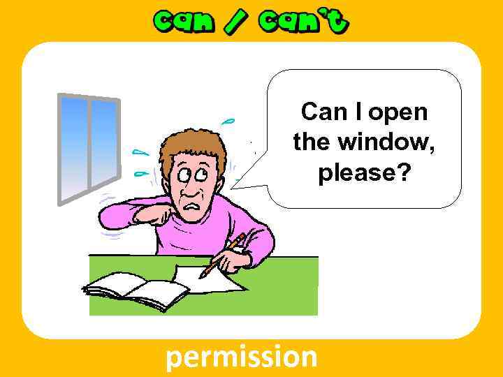 Can I open the window, please? permission 