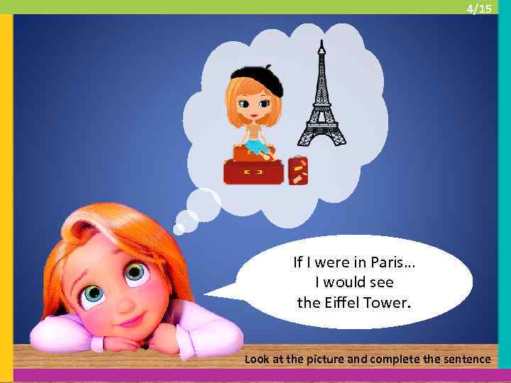 4/15 If I were in Paris… I would see the Eiffel Tower. Look at