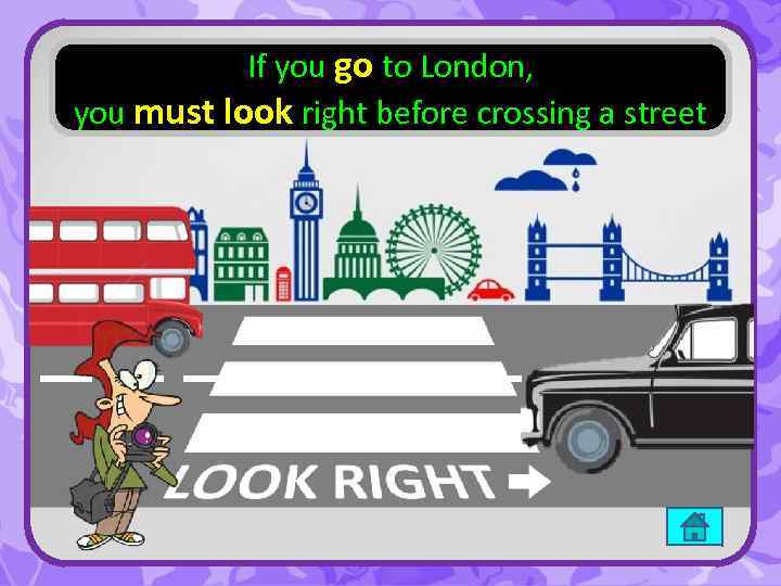 If you go to London, you must look right before crossing a street 