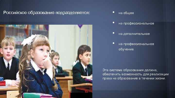 Сообщение образование в рф. Право на образование. Право на образование в России. Право на образование в современной России.
