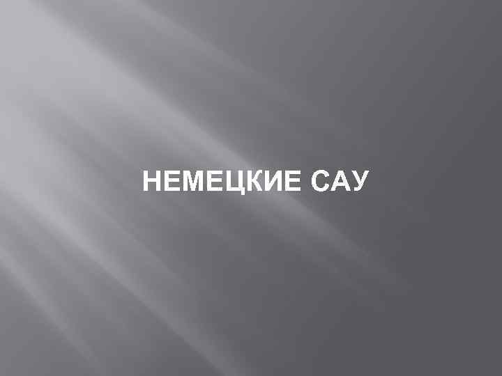 НЕМЕЦКИЕ САУ 