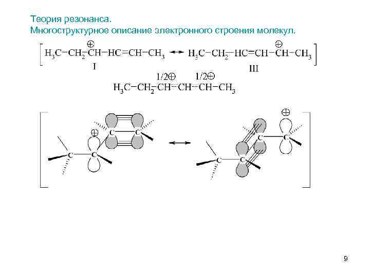 Теория резонанса. Многоструктурное описание электронного строения молекул. 9 