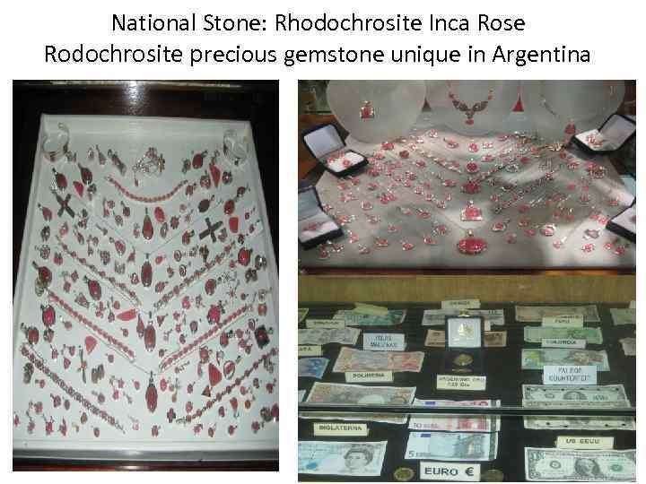 National Stone: Rhodochrosite Inca Rose Rodochrosite precious gemstone unique in Argentina 