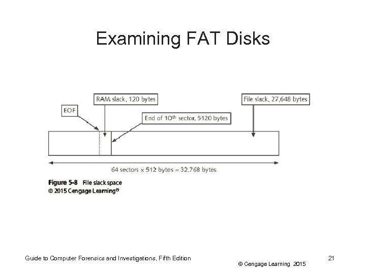 Examining FAT Disks Guide to Computer Forensics and Investigations, Fifth Edition © Cengage Learning