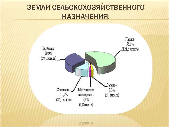 ЗЕМЛИ СЕЛЬСКОХОЗЯЙСТВЕННОГО НАЗНАЧЕНИЯ; 