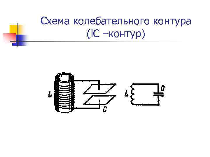 Схема колебательного контура