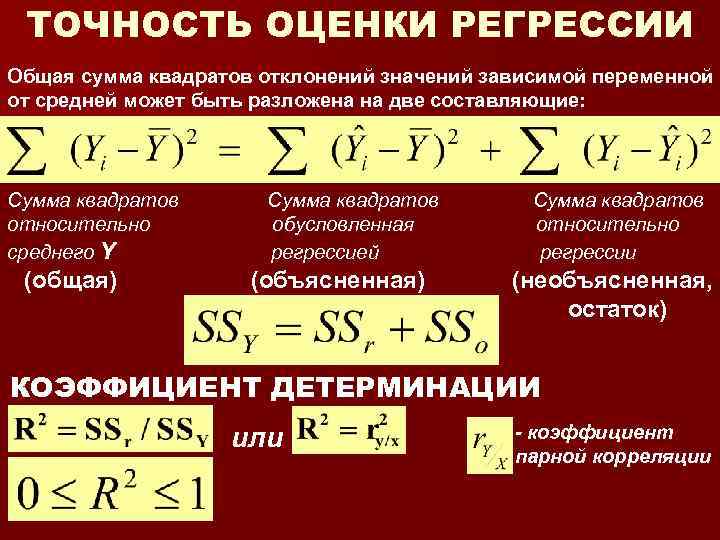 Сумма квадратов отклонений