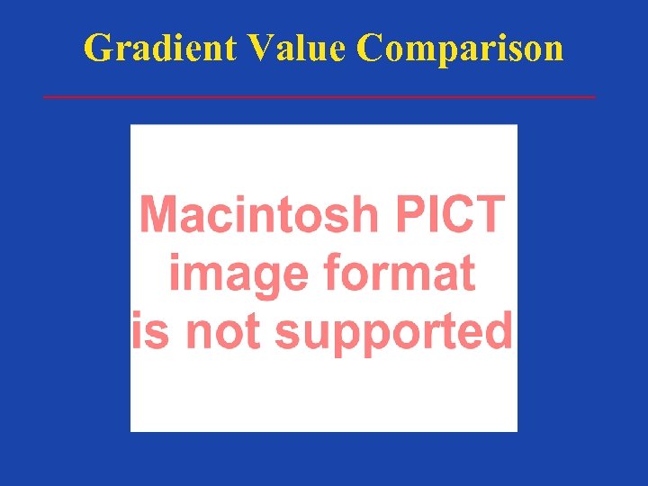 Gradient Value Comparison 