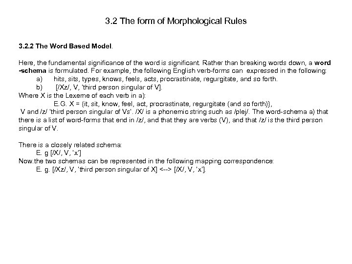 323 Morphology The Structure Of Words 3 Lexicon