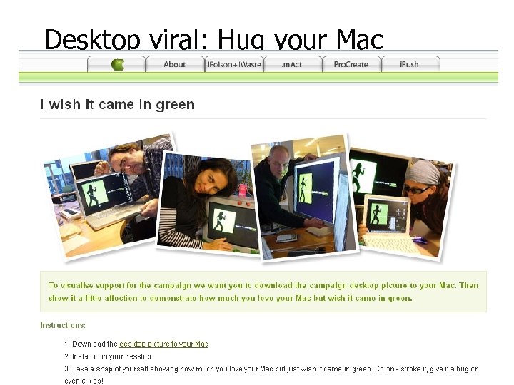 Desktop viral: Hug your Mac 
