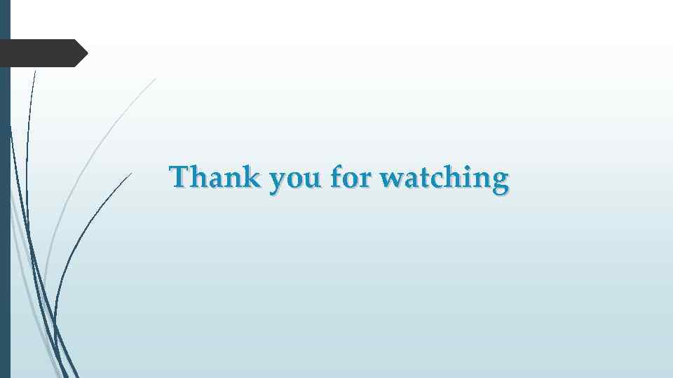 Thank you for watching 