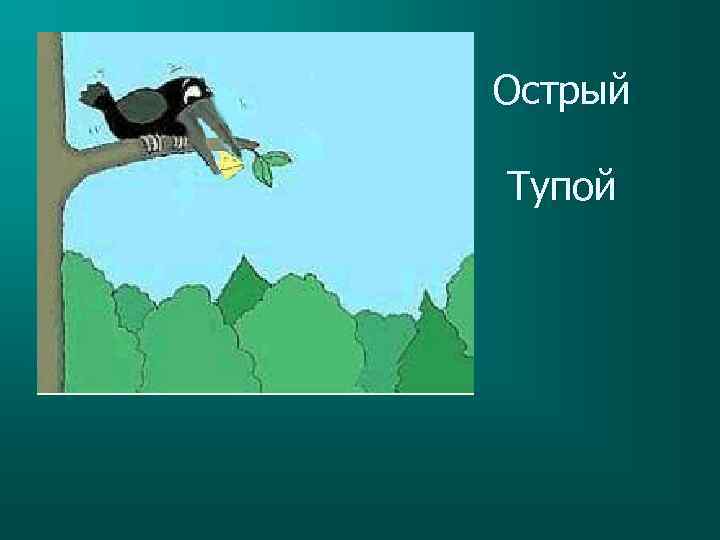 Острый Тупой 