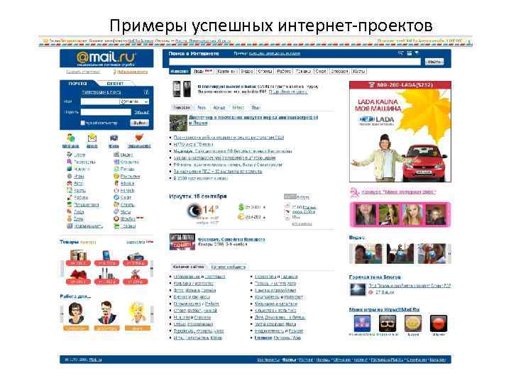 Примеры успешных интернет-проектов 