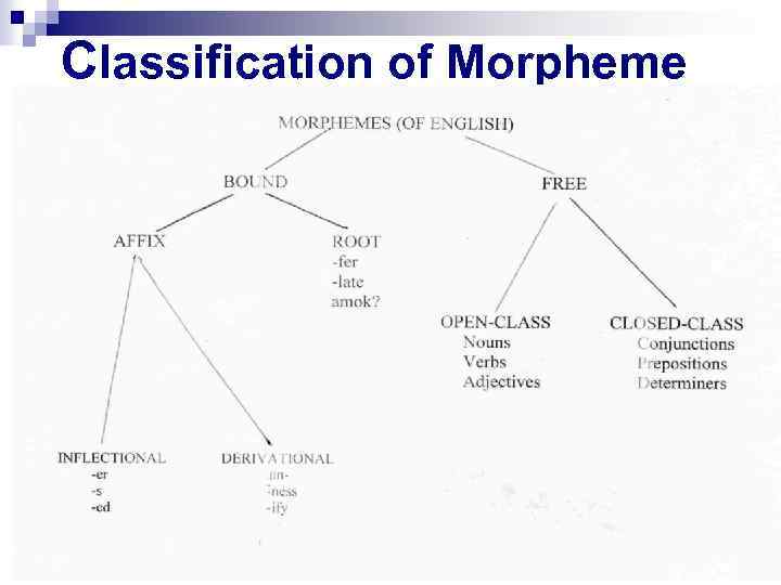 Classification of Morpheme 