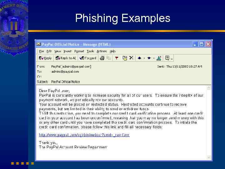 Phishing Examples 
