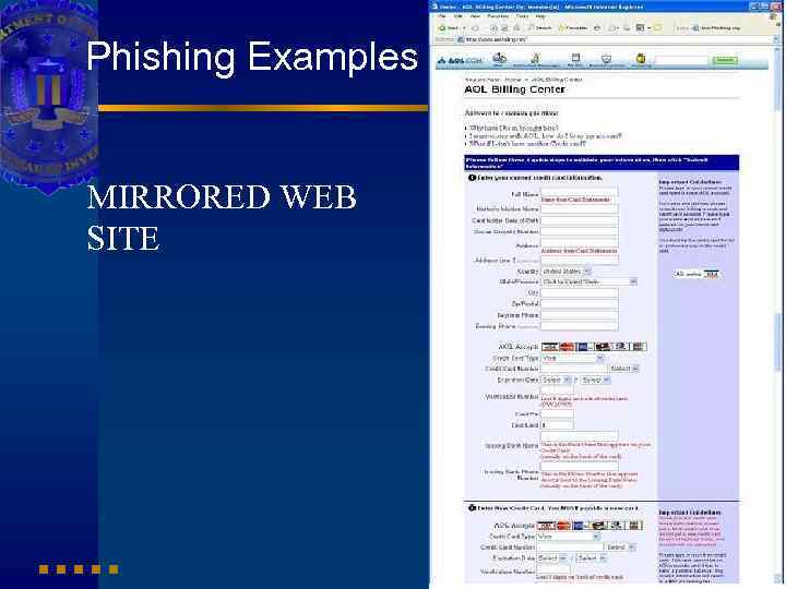 Phishing Examples MIRRORED WEB SITE 