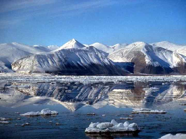 Морфология На территории водного пространства Северного Ледовитого океана арктические пустыни представляют собой бескрайнюю ледовую