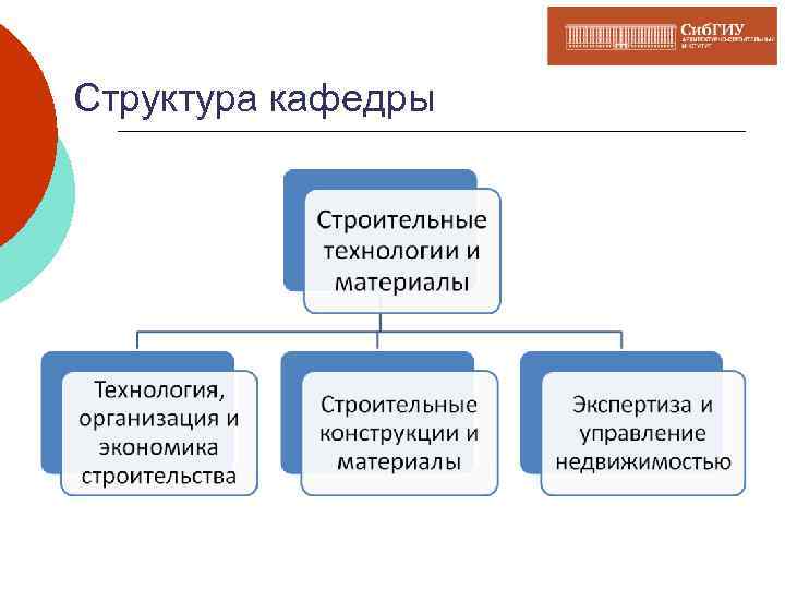 Структура кафедры 