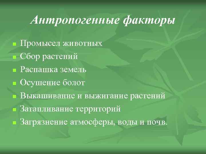 Социально экологические факторы формирования объектов ландшафтной архитектуры