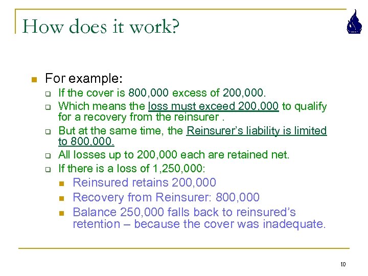 How does it work? n For example: q q q If the cover is