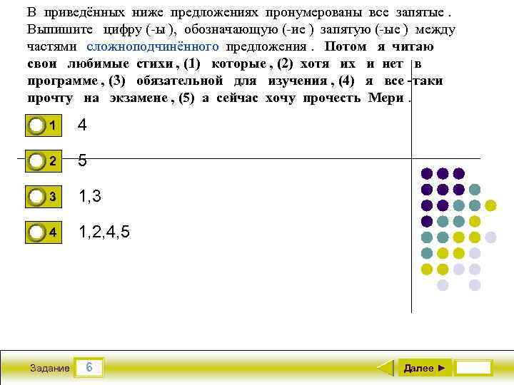 В приведённых ниже предложениях пронумерованы все запятые. Выпишите цифру (-ы ), обозначающую (-ие )