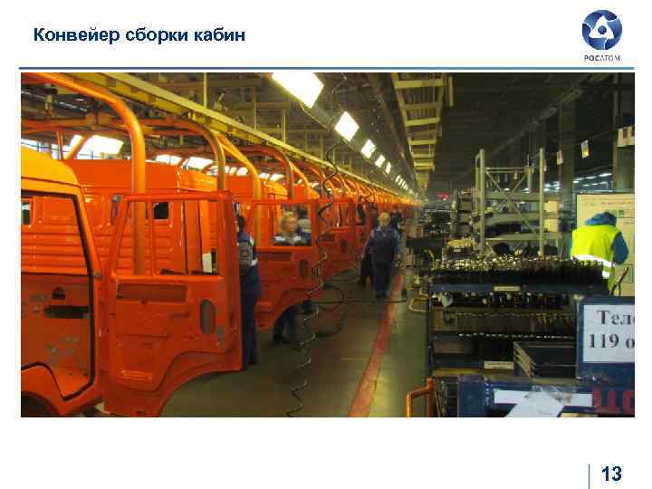 Конвейер сборки кабин 13 
