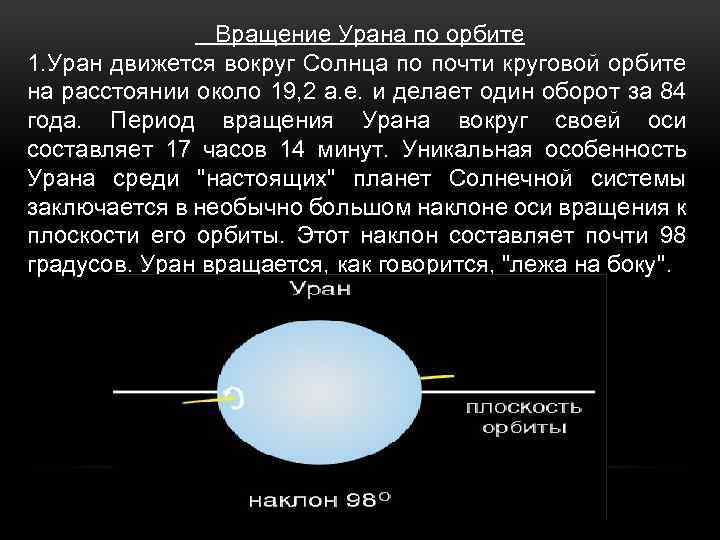 Планета вращается по часовой. Уран вращение вокруг оси. Движение урана вокруг солнца. Период вращения по орбите Уран. Уран оборот вокруг солнца.