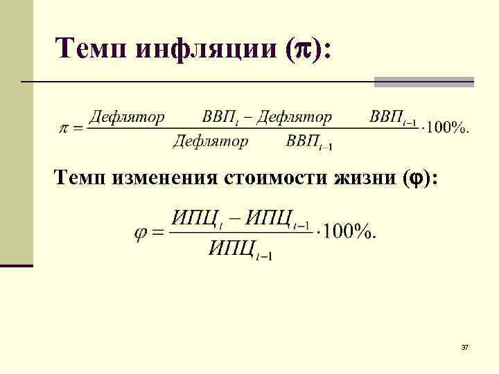 Темп изменения. Инфляция по дефлятору ВВП формула. Формула расчета дефлятора ВВП. Темп инфляции по дефлятору формула. Темп инфляции = (дефлятор ВНП) – 1 * 100%.