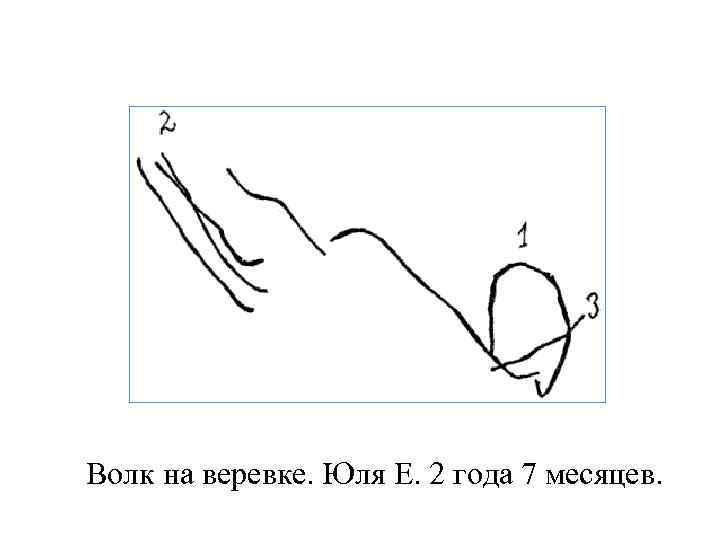 Волк на веревке. Юля Е. 2 года 7 месяцев. 