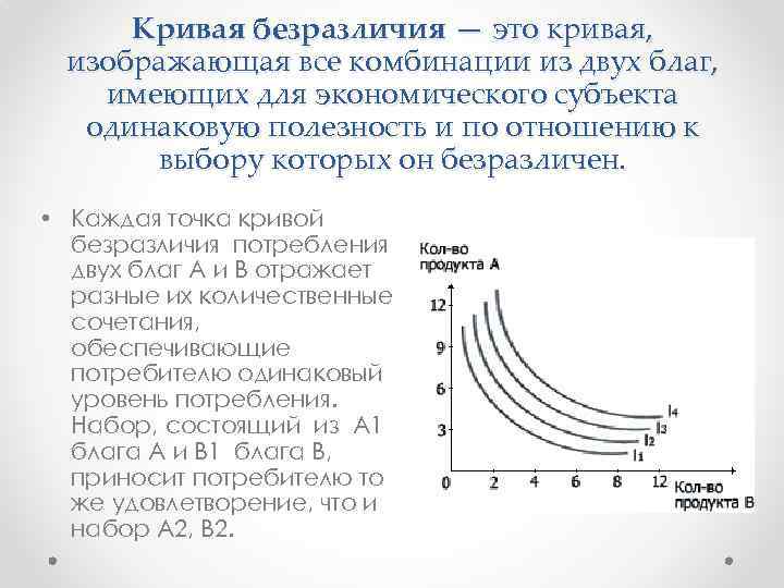 В любой точке кривой безразличия