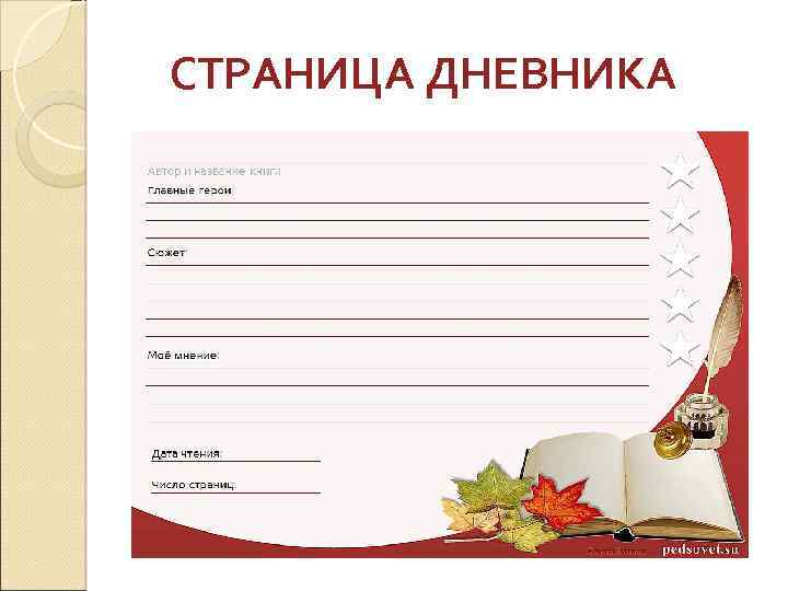 СТРАНИЦА ДНЕВНИКА 