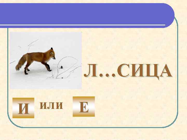 Л…СИЦА или И Е 