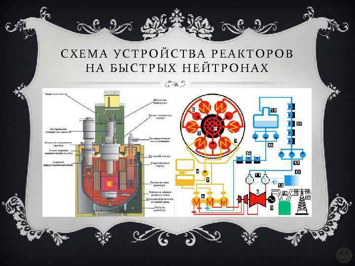 СХЕМА УСТРОЙСТВА РЕАКТОРОВ НА БЫСТРЫХ НЕЙТРОНАХ 