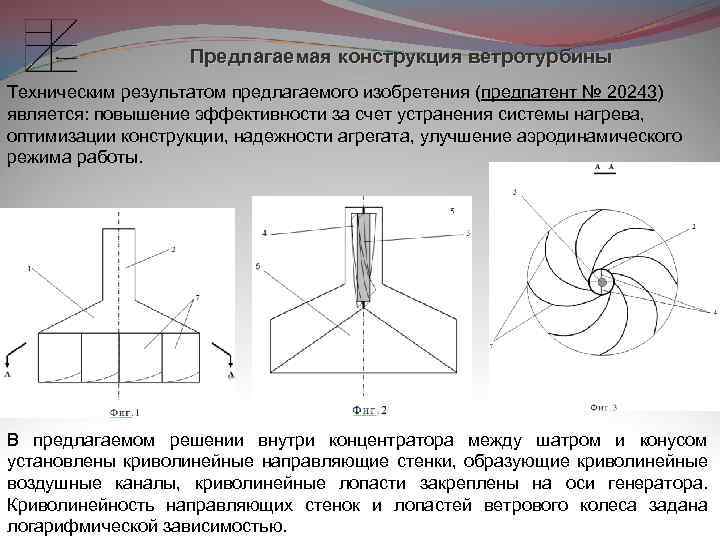 Чертеж вертикальной ветротурбины