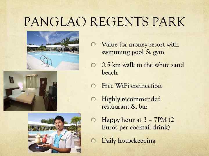 PANGLAO REGENTS PARK Value for money resort with swimming pool & gym 0. 5