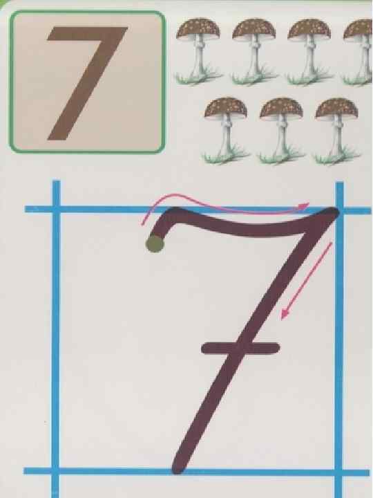 Должно быть цифра 7. Число 7 для дошкольников. Написание цифры 7 для дошкольников. Число 7 и цифра 7 для дошкольников. Изучение числа 7 с дошкольниками.