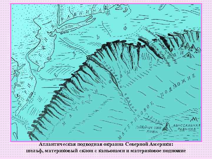 Материковый склон картинка