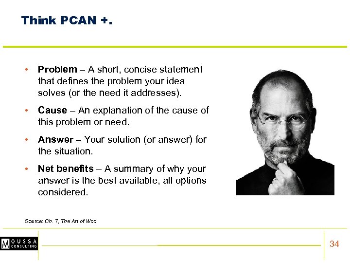 Think PCAN +. • Problem – A short, concise statement that defines the problem