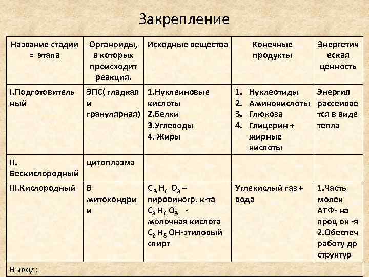 Сколько этапов обмена